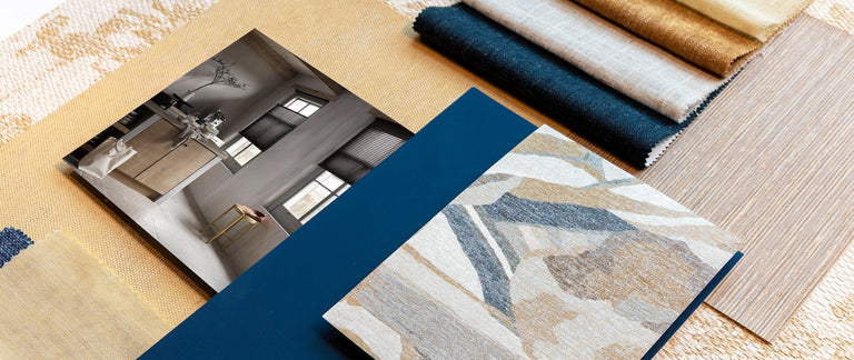 Behang van de maand: Natural Chic 32631 + combinaties voor een blauw en beige interieur