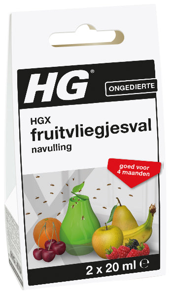 HG fruitvliegjesval navulling 2 stuks