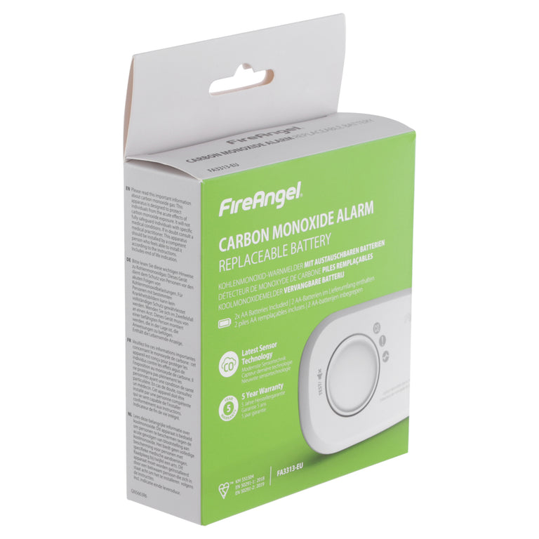AngelEye koolmonoxidemelder 2xAA