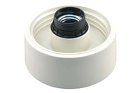 Schroefrand E27 kunststof creme