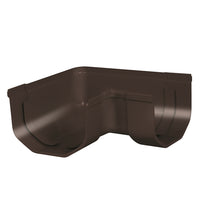 Eslon goothoek 90º 65mm kunststof bruin