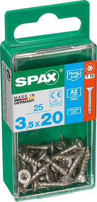 Spax A2 schroef T-star plus verzonken kop 3,5x20mm 25st