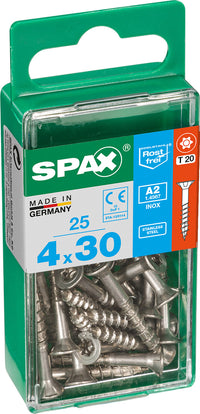 Spax A2 schroef T-star plus verzonken kop 4x30mm 25st