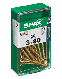 Spax schroef pozidrive verzinkt 3x40mm 20st