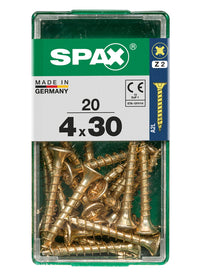Spax schroef pozidrive verzinkt 4x30mm 20st