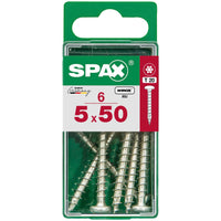Spax schroef pozidrive bolkop 5x50mm 6st