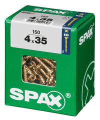 Spax schroef pozidrive verzinkt 4x35mm 150st
