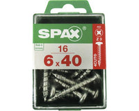 Spax schroef pozidrive bolkop 6x40mm 16st