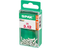 Spax schroef T-star plus bolkop 3x12mm 30st