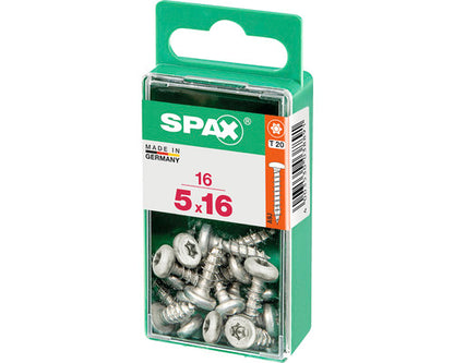 Spax schroef T-star plus bolkop 5x16mm 16st