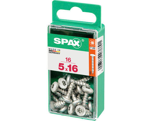 Spax schroef T-star plus bolkop 5x16mm 16st