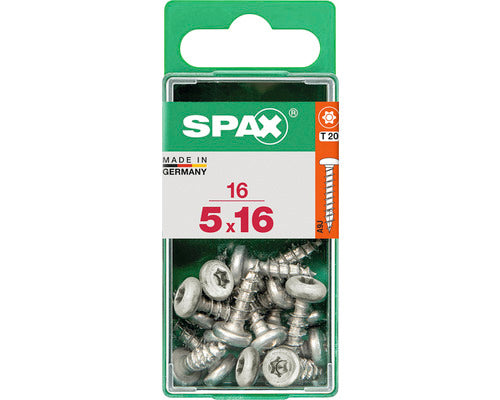 Spax schroef T-star plus bolkop 5x16mm 16st