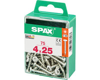 Spax schroef T-star plus bolkop 4x25mm 75st