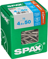 Spax A2 schroef T-star plus verzonken kop 4,5x50mm 75st