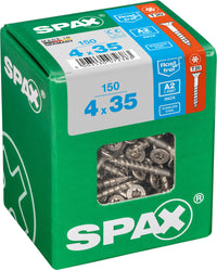 Spax A2 schroef T-star plus verzonken kop 4x35mm 150st