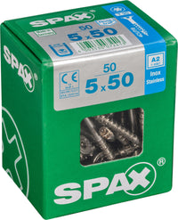 Spax A2 schroef T-star plus verzonken kop 5x50mm 50st