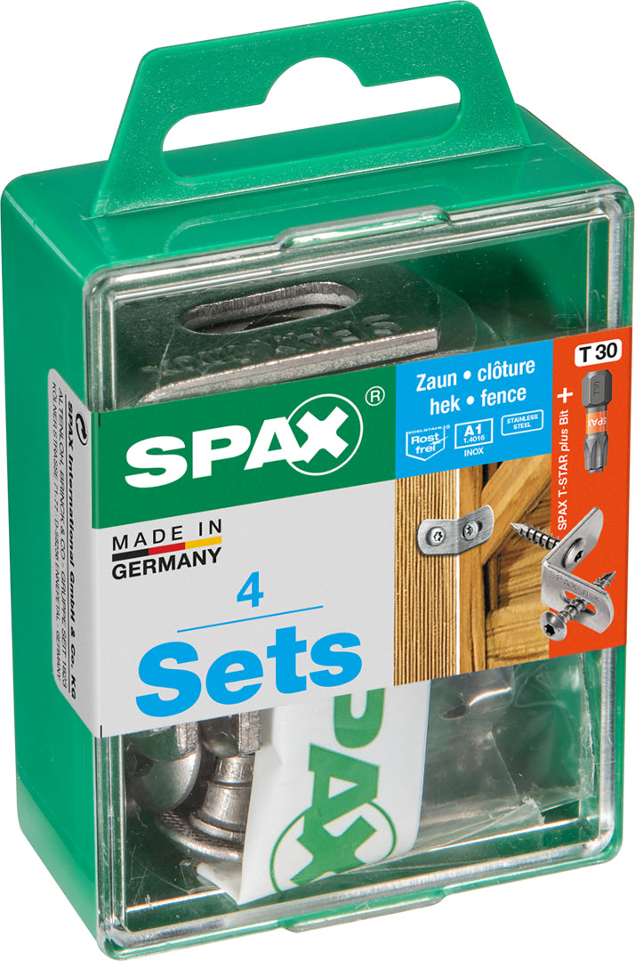 Spax hekverbinding RVS 7x35mm 4-delig