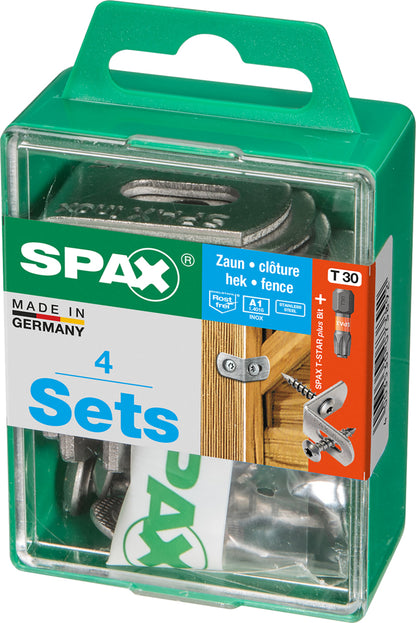 Spax hekverbinding RVS 7x35mm 4-delig