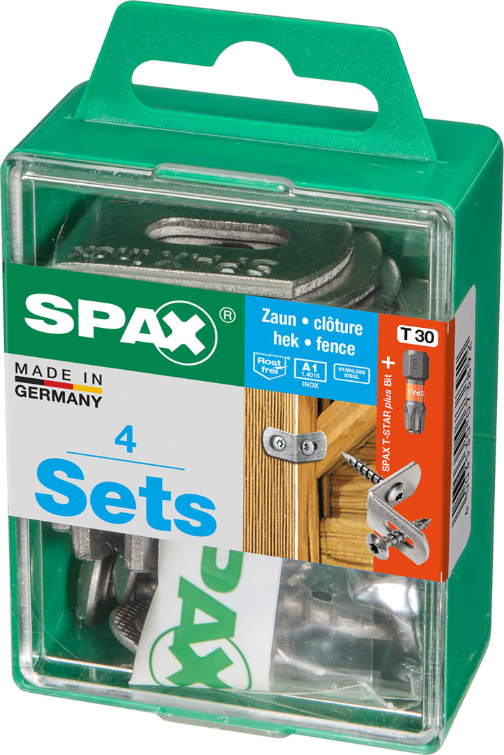 Spax hekverbinding RVS 7x35mm 4-delig