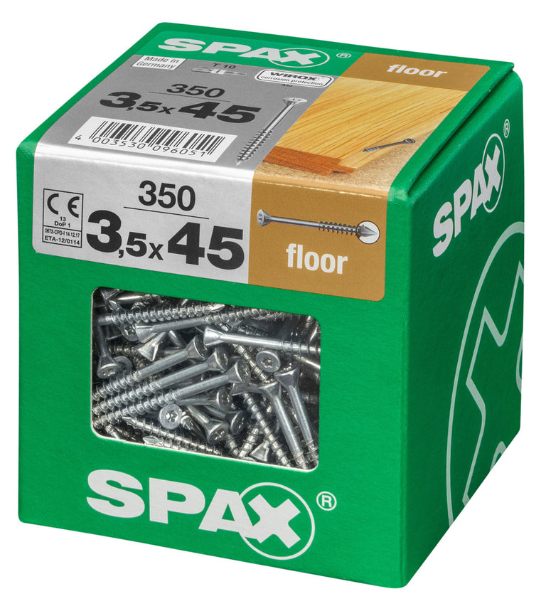 Spax vloerschroef T-star plus verzinkt 3,5x45mm 350st