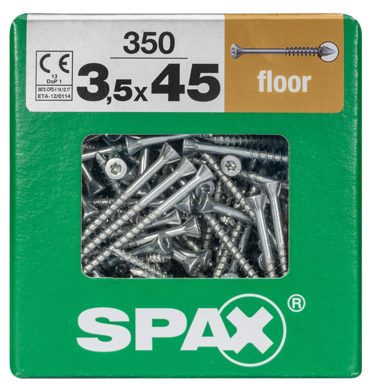 Spax vloerschroef T-star plus verzinkt 3,5x45mm 350st