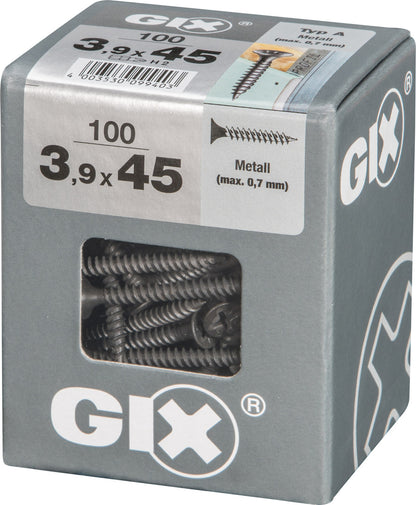 Spax GIX gipsplaatschroef philips trompetkop 3,9x45mm 100st