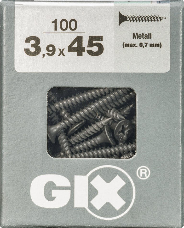 Spax GIX gipsplaatschroef philips trompetkop 3,9x45mm 100st