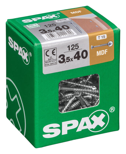 Spax mdf-schroef T-star plus platkop 3,5x40mm 125st