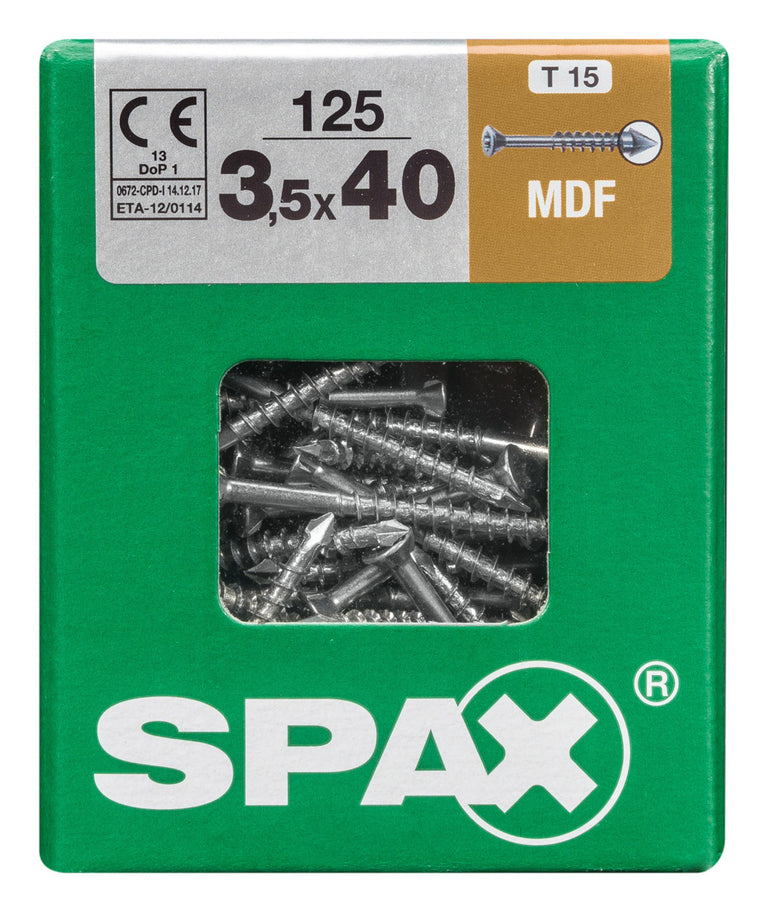 Spax mdf-schroef T-star plus platkop 3,5x40mm 125st