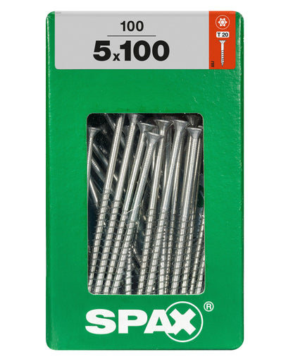 Spax schroef T-star plus verzonken kop 5x100mm 100st