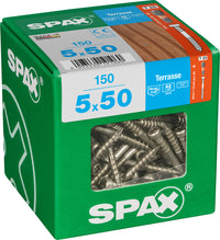 Spax Terrasse terrasschroef T-star plus cilinderkop 5x50mm 150st