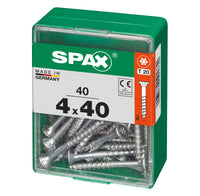 Spax schroef T-star plus verzonken kop 4x40mm 40st