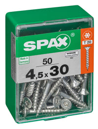 Spax schroef T-star plus verzonken kop 4,5x30mm 50st