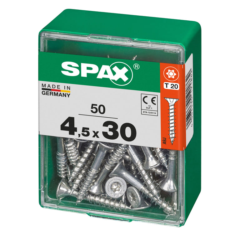 Spax schroef T-star plus verzonken kop 4,5x30mm 50st