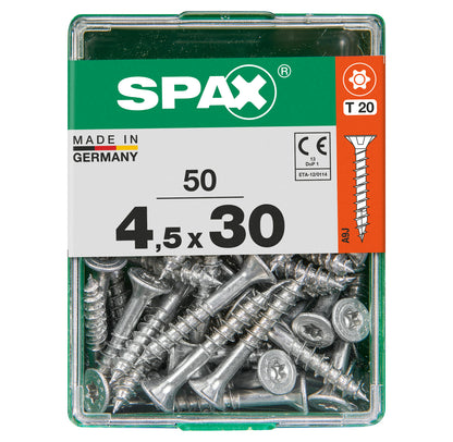 Spax schroef T-star plus verzonken kop 4,5x30mm 50st