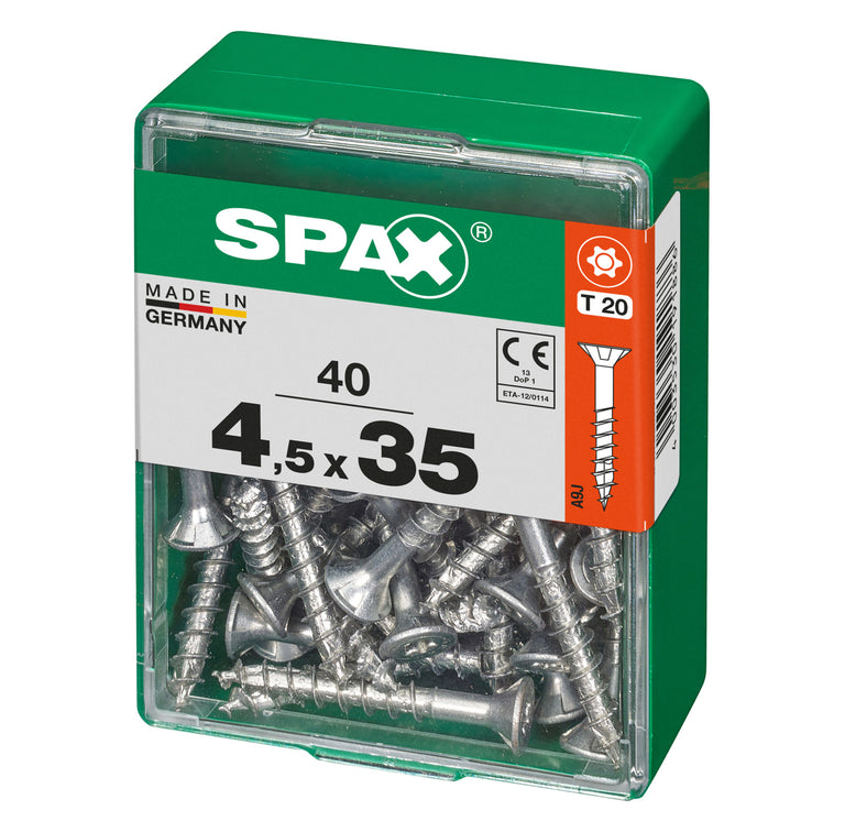Spax schroef T-star plus verzonken kop 4,5x35mm 40st