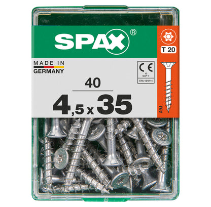 Spax schroef T-star plus verzonken kop 4,5x35mm 40st