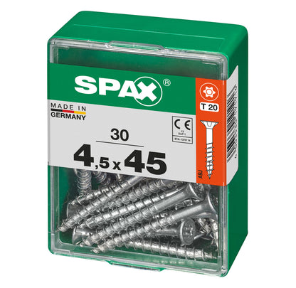 Spax schroef T-star plus verzonken kop 4,5x45mm 30st