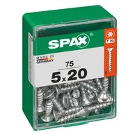 Spax schroef T-star plus verzonken kop 5x20mm 75st