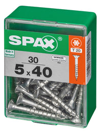 Spax schroef T-star plus verzonken kop 5x40mm 30st