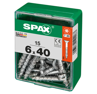 Spax schroef T-star plus verzonken kop 6x40mm 15st