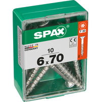 Spax schroef T-star plus verzonken kop 6x70mm 10st