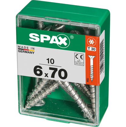 Spax schroef T-star plus verzonken kop 6x70mm 10st