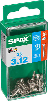 Spax A2 schroef T-star plus verzonken kop 3x12mm 25st