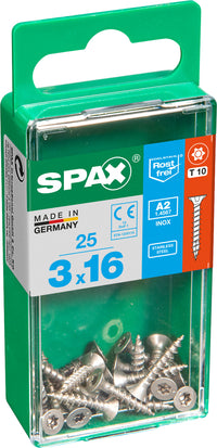 Spax A2 schroef T-star plus verzonken kop 3x16mm 25st