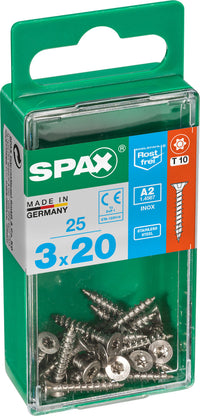 Spax A2 schroef T-star plus verzonken kop 3x20mm 25st