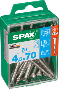 Spax A2 schroef T-star plus verzonken kop 4,5x70mm 20st