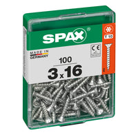 Spax schroef T-star plus verzonken kop 3x16mm 100st