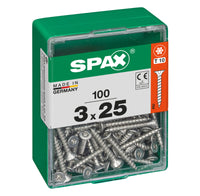 Spax schroef T-star plus verzonken kop 3x25mm 100st