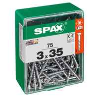 Spax schroef T-star plus verzonken kop 3x35mm 75st